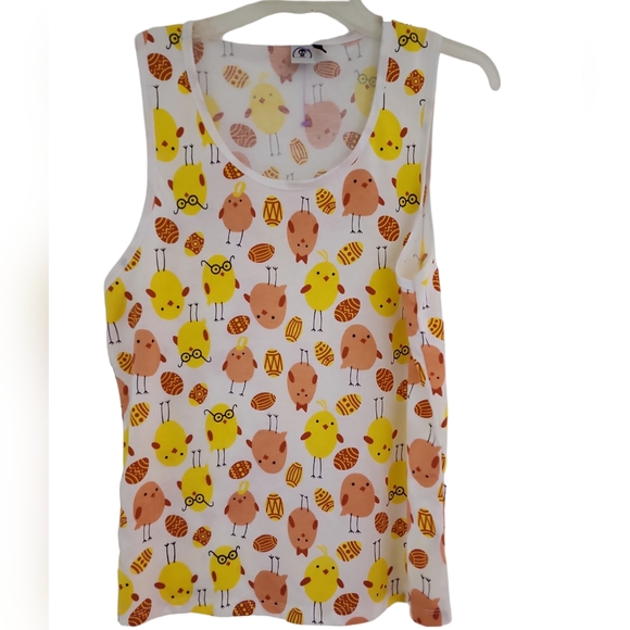 Mumy Room yellow eggs tank top . - Picture 1 of 5